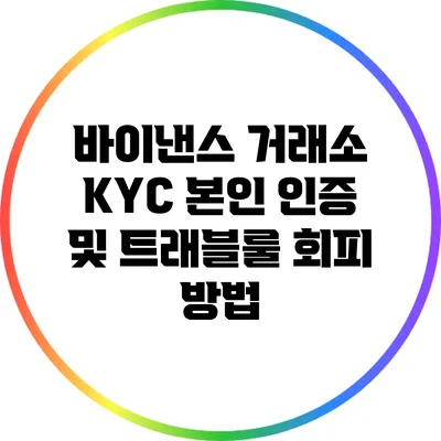 바이낸스 거래소 KYC 본인 인증 및 트래블룰 회피 방법