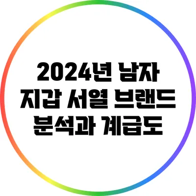 2024년 남자 지갑 서열 브랜드 분석과 계급도