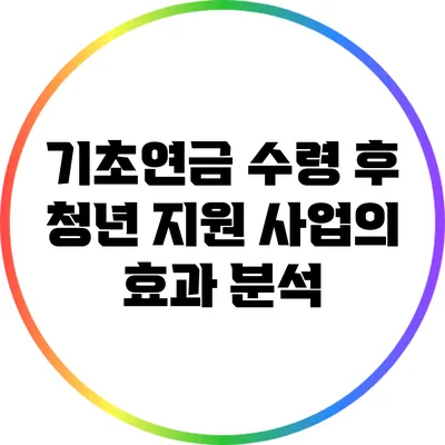 기초연금 수령 후 청년 지원 사업의 효과 분석