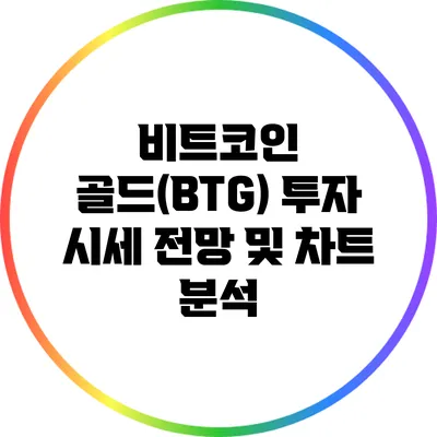 비트코인 골드(BTG) 투자 시세 전망 및 차트 분석