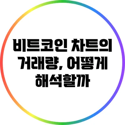 비트코인 차트의 거래량, 어떻게 해석할까?
