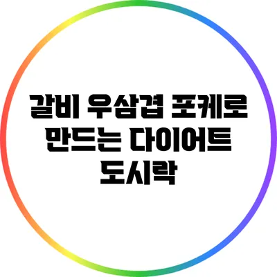 갈비 우삼겹 포케로 만드는 다이어트 도시락