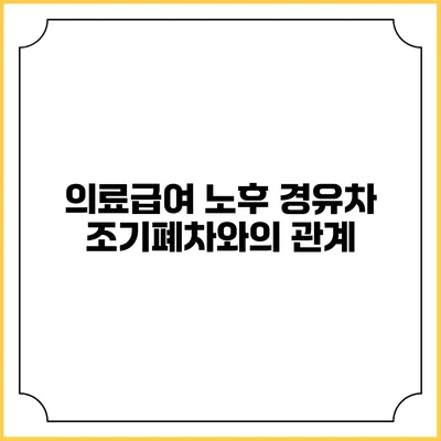 의료급여 노후 경유차 조기폐차와의 관계